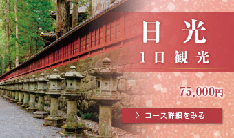 日光1日観光 74,000円