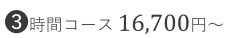 ３時間コース、13,300円～